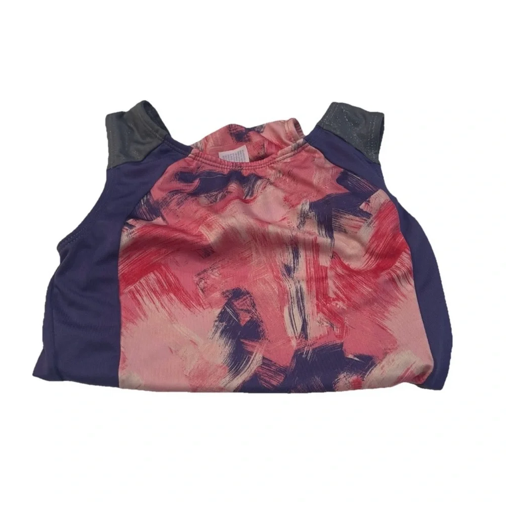 Girls Gymnastics‎ Leotard M 7/8 More Than Magic Pink Purple Athletic
